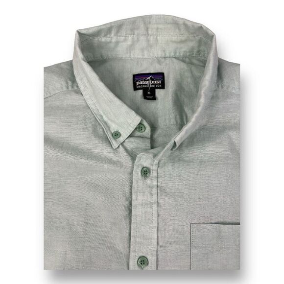 Patagonia Front Button Green Top Size Extra Large - Picture 5 of 5